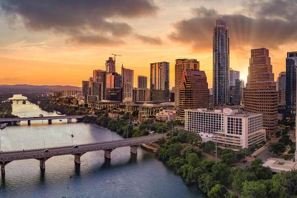 Photo of Downtown Austin Skyline.